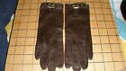 Gorgeous Never Worn Vintage Madova Leather Gloves/Silk Lining-Brown/Buckle-6 1/2