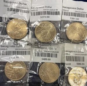 Sacagawea Dollar 2000s D Lot Of 6 - Picture 1 of 4