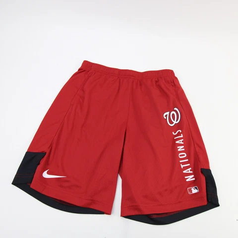 Washington Nationals Nike MLB Authentic Athletic Shorts Men's Red/Navy Used Cover