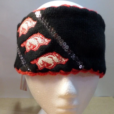 NCAA Arkansas Razorbacks Mascot  Headband//Neck Warmer ~ZooZatz Cover