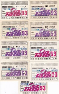 Romania, 1993, Bucharest Tramway Trolley Bus - Lot of 9 Transport Passes, RATB - Picture 1 of 2