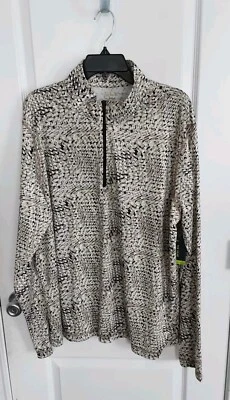 Tek Gear Men's Long Sleeve 1/4 Zip Mock Neck Active Wear Size: Medium MSRP $50 - Image 1 of 2