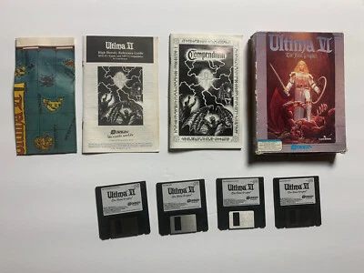 Ultima VI The False Prophet Origin PC Tandy Big Box IBM 3.5 1/4 Floppy W/ Map - Image 1 of 4
