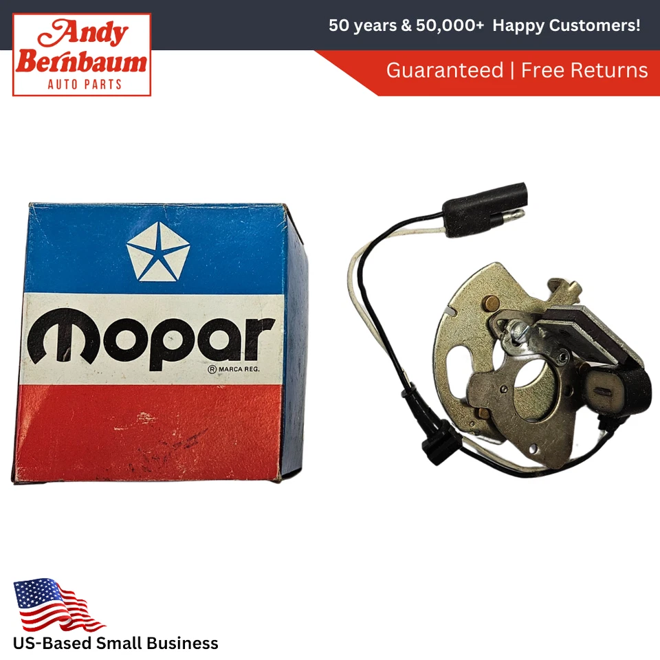 1974-1976 Dodge Plymouth Slant 6 Distributor Breaker Pickup Plate 3656866 NOS. - Image 1 of 4