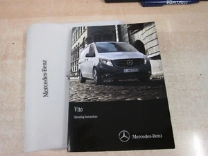 MERCEDES VITO W447 OWNERS MANUAL HANDBOOK WALLET 2014-2017 + leaflet reFr168 - Picture 1 of 1