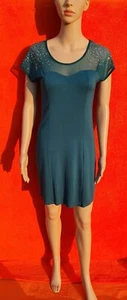 Strand Sommer Party Kleid Sexy Gr. XS Figurbetont Neu Bonprix Glitzer (1321) - Picture 1 of 4