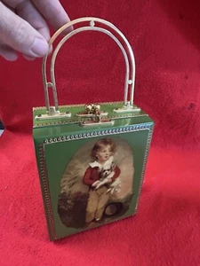 Vintage 1970’s Wooden Box/Purse/Handbag Velvet Lined Retro Artsy Modern - Picture 1 of 15