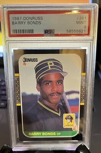 1987 Donruss Barry Bonds RC #361 PSA 9 “MINT” Pittsburgh Pirates CENTERED BEAUTY - Picture 1 of 2