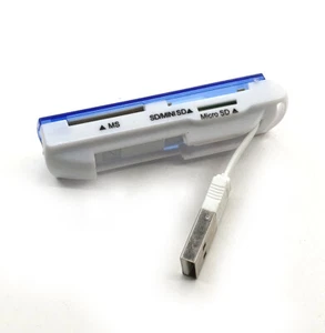 All in One USB 2.0 Memory Card Reader For TF SDHC SD MS Micro(M2) MicroSD MMC - Picture 1 of 5