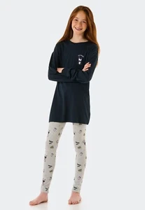 Schiesser Girl Pajamas S M L 152 164 176 100% Organic Co Pajamas - Picture 1 of 5