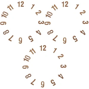Set of 3 Watch Face Accessories Miss Clock DIY Numerals Number Labels - Zdjęcie 1 z 12