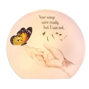 Stony Creek Your Wings Were Ready Sympathy Illuminted sfera rotonda memoriale 6,25" nuovo con scatola - Foto 1 di 2
