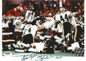 Foto firmada de los osos de Chicago de Walter Payton 8x10 PSA - Imagen 1 de 1
