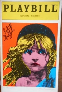 Stephen Buntrock Robert Gallagher Firmado LES MISERABLES Playbill 10º Anv. Color - Imagen 1 de 1