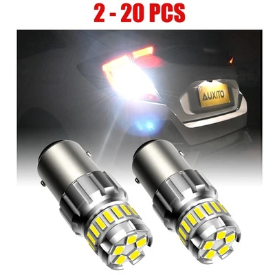 2-20PCS 1157 LED 2396 Señal de giro inversa trasera 6500K arriba Bombilla Luz Blanco Puro 2F Foto 1 de 4