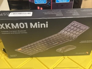 ProtoArc Foldable Mini Keyboard & Mouse Combo, Bluetooth, XKM01-Mini, Black - Picture 1 of 1