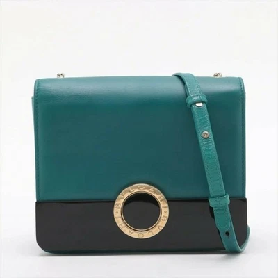 Bolso de Hombro Bvlgari Cadena Cuero, Azul, ST251114a23100 Foto 1 de 4