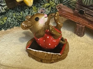 Wee Forest Folk M-260 “Roly-Poly” – mouse in red polka-dots - Picture 1 of 12