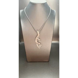 Handblown Clear Glass Abstract Pendant - Picture 1 of 5