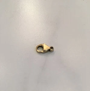 333 ECHT GOLD Karabiner Verschluss Karabinerhaken Kettenverschluss 10mm - Bild 1 von 3