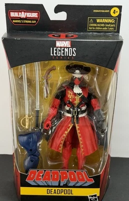Figura de acción Hasbro Marvel Legends Series Deadpool 6" Capitán pirata nueva en caja Foto 1 de 4