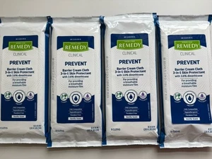 Medline Remedy Prevent Protection Barrier Cream Cloths Vanilla Scent Lot of 4 - Picture 1 of 2