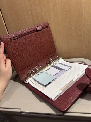 Filofax A5 Norfolk Leather Personal Organiser, Currant - Image 1 of 4