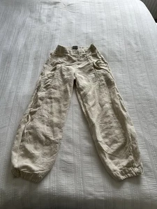 OSKA Ballonhose elfenbein 100 % Leinen Knöchellauf Größe 0 UK 6 8 Taschen 27,5 L - Bild 1 von 18