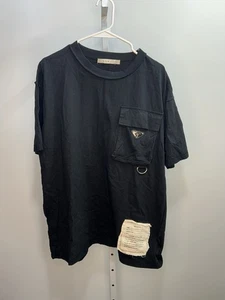 Camisa negra Prada MNML costura inversa, talla grande. 3G - Imagen 1 de 5
