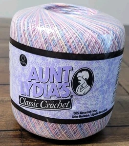 Aunt Lydia's Crochet Thread Classic Size 10 Pastel Ombré 300 Yards - Picture 1 of 6