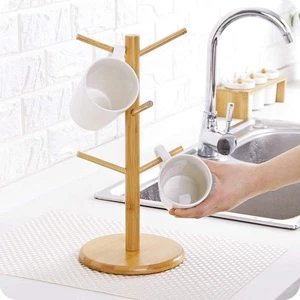 Portavasos Árbol, Portavasos Café, Soporte Donut Bagel para Postre con 6 Ganchos - Imagen 1 de 6