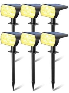 Solar Lights Outdoor Waterproof IP68, 3 Lighting Models Solar Powered Spot Li... - Picture 1 of 7