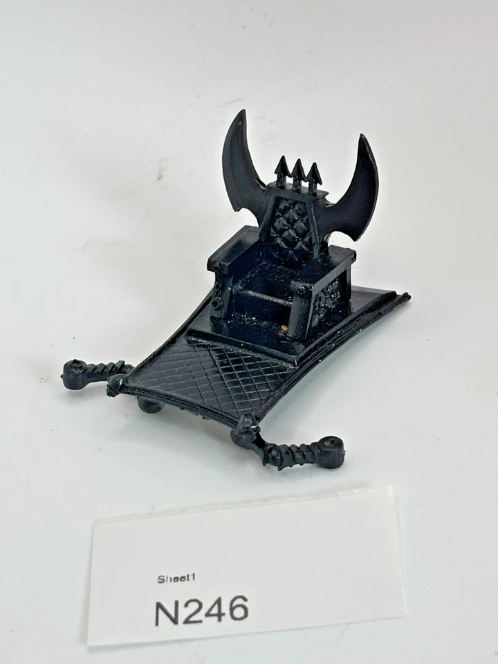 Warhammer 40k Dark Eldar Asdrubael Vect Throne Complete OOP Metal Rare Vintage - Image 1 of 1