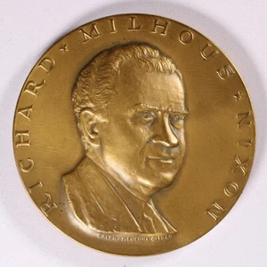 Richard Nixon Präsidenten Bronzemedaille 2,75 Zoll Durchmesser - Bild 1 von 2