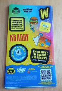 SpongeBob Wendy's Krabby Pattie Sticker 30 Blatt - Bild 1 von 2