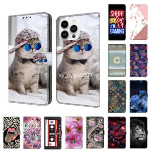 For Samsung S6 S7 S8 S9 S10 S8+ S9+ S10+ S10E Wallet Flip Case Stand Phone Cover - Picture 1 of 32