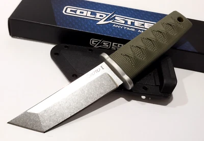 Cold Steel Kyoto II OD Green Kray-Ex Fixed Blade Knife Secure-Ex belt Sheath - Image 1 of 4