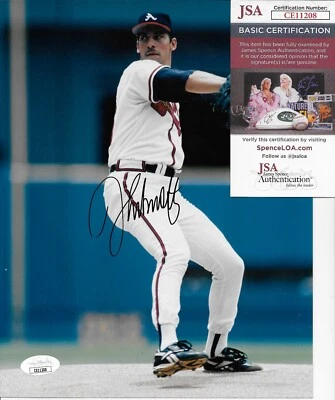 Signed John Smoltz Atlanta Braves Hall of Famer 8x10 Photo #1 JSA Authentication - Image 1 of 4