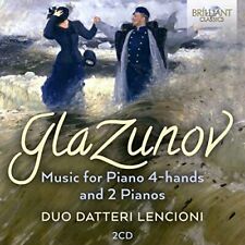 Glazunov: Music for Piano 4-hands and 2 Pianos, Duo Datteri Lenconi, Audio CD, N