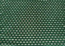  Dark Green Indian Woven Brocade Silk - Sale by Fabric Size - small gold motifs
