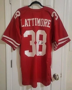 Flawless SAN FRANCISCO 49ERS Marcus Lattimore #38 Autographed Red Jersey GTSM XL - Picture 1 of 6