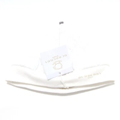 1784M cuffia bimba GIRL BURBERRY BABY cotton white hat Foto 1 de 4