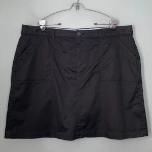 Effortless Stretch Plus Size 18W Black Skort Mini Skirt Attached Shorts Classic - Picture 1 of 8