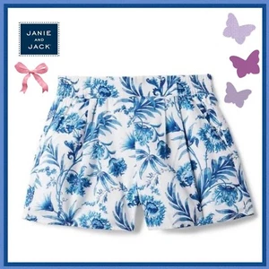 Janie and Jack Girls FLORAL PULL-ON SHORT Size 7 - Picture 1 of 6