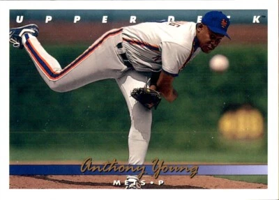 1993 Upper Deck GOLD HOLOGRAM #71 Anthony Young RIP NEW YORK METS - Image 1 of 2