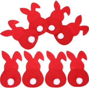 8 Pcs Kaninchen Geschirr Set Bankett Bestecktasche Hasenform Tragetasche - Bild 1 von 12