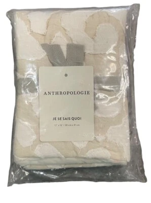 NUEVO Anthropologie Texturizado Niño Pequeño Falso Neutro Bronceado Je Ne Sais Quoi 12" x 16" Foto 1 de 4