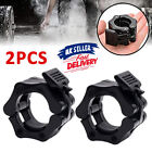 2x 25mm Home Barbell Lock Collar Weight Lifting spinlock Clip Gym Standard Clamp