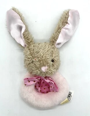 Brown Bunny DanDee Conejo Rosa Lovey Manta de Seguridad Sonajero Bebé Peluche Juguete  Foto 1 de 4