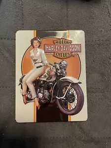 New Metal Harley Davidson Magnet - Licensed Artwork By Ande Rooney - Picture 1 of 2